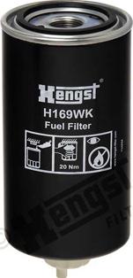 Hengst Filter H169WK - Топливный фильтр autospares.lv