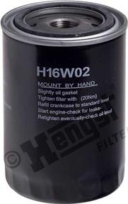 Hengst Filter H16W02 - Масляный фильтр autospares.lv
