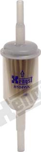 Hengst Filter H104WK - Топливный фильтр autospares.lv