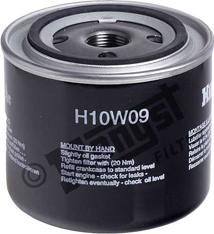 Hengst Filter H10W09 - Масляный фильтр autospares.lv