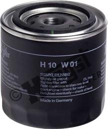 Hengst Filter H10W01 - Масляный фильтр autospares.lv