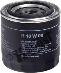 Hengst Filter H10W08 - Масляный фильтр autospares.lv