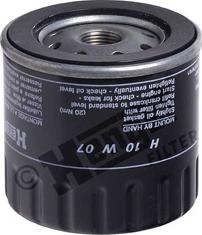 Hengst Filter H10W07 - Масляный фильтр autospares.lv