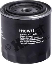 Hengst Filter H10W11 - Масляный фильтр autospares.lv