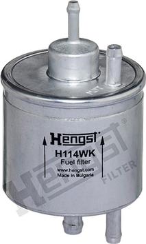 Hengst Filter H114WK - Топливный фильтр autospares.lv