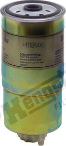 Hengst Filter H118WK - Топливный фильтр autospares.lv