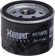 Hengst Filter H11W03 - Масляный фильтр autospares.lv
