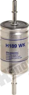 Hengst Filter H189WK - Топливный фильтр autospares.lv