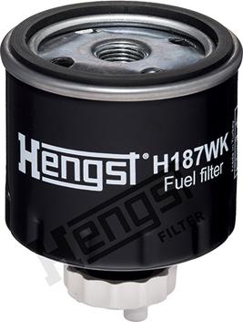 Hengst Filter H187WK - Топливный фильтр autospares.lv