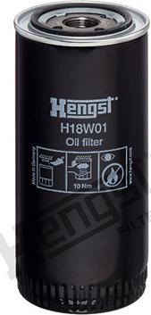 Hengst Filter H18W01 - Масляный фильтр autospares.lv