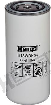 Hengst Filter H18WDK04 - Топливный фильтр autospares.lv