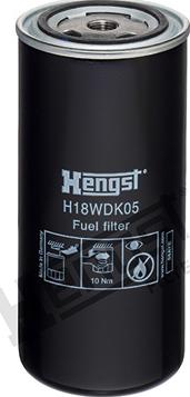Hengst Filter H18WDK05 - Топливный фильтр autospares.lv