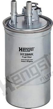 Hengst Filter H139WK - Топливный фильтр autospares.lv