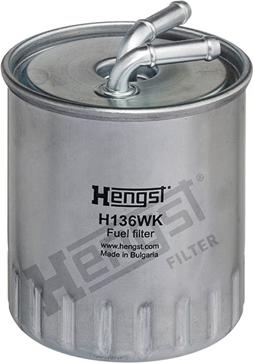 Hengst Filter H136WK - Топливный фильтр autospares.lv