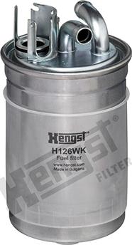 Hengst Filter H126WK - Топливный фильтр autospares.lv