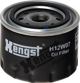 Hengst Filter H12W07 - Масляный фильтр autospares.lv
