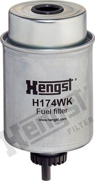 Hengst Filter H174WK - Топливный фильтр autospares.lv