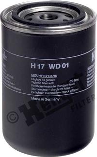 Hengst Filter H17WD01 - Масляный фильтр autospares.lv
