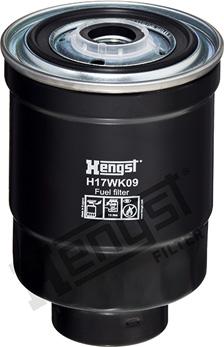 Hengst Filter H17WK09 - Топливный фильтр autospares.lv