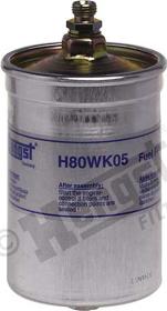 Hengst Filter H80WK05 - Топливный фильтр autospares.lv