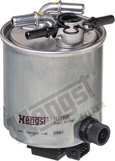 Hengst Filter H399WK - Топливный фильтр autospares.lv