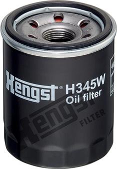 Hengst Filter H345W - Масляный фильтр autospares.lv