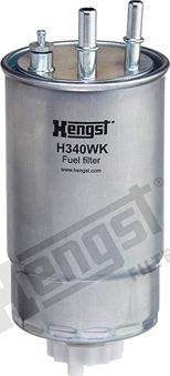 Hengst Filter H340WK - Топливный фильтр autospares.lv