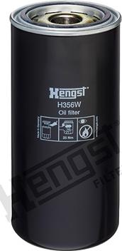 Hengst Filter H356W - Масляный фильтр autospares.lv
