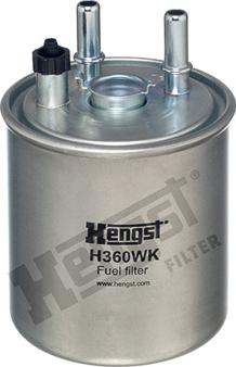 Hengst Filter H360WK - Топливный фильтр autospares.lv