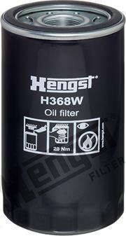 Hengst Filter H368W - Масляный фильтр autospares.lv