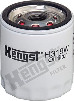 Hengst Filter H319W - Масляный фильтр autospares.lv