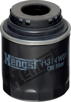 Hengst Filter H314W01 - Масляный фильтр autospares.lv