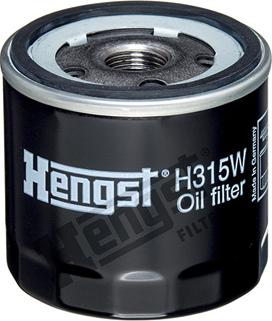 Hengst Filter H315W - Масляный фильтр autospares.lv