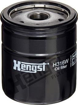 Hengst Filter H316W - Масляный фильтр autospares.lv