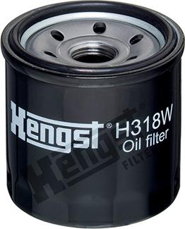 Hengst Filter H318W - Масляный фильтр autospares.lv