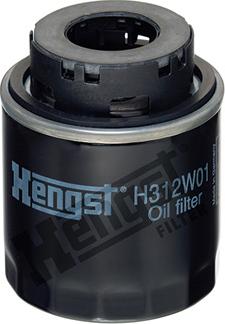 Hengst Filter H312W01 - Масляный фильтр autospares.lv