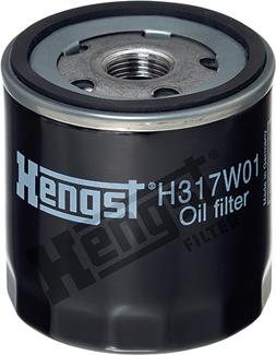 Hengst Filter H317W01 - Масляный фильтр autospares.lv