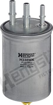 Hengst Filter H338WK - Топливный фильтр autospares.lv