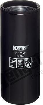 Hengst Filter H371W - Масляный фильтр autospares.lv