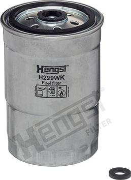 Hengst Filter H299WK - Топливный фильтр autospares.lv