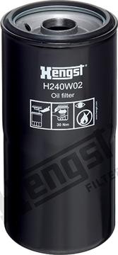 Hengst Filter H240W02 - Масляный фильтр autospares.lv