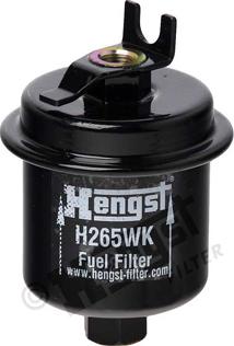 Hengst Filter H265WK - Топливный фильтр autospares.lv