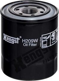 Hengst Filter H209W - Масляный фильтр autospares.lv