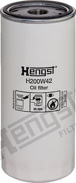 Hengst Filter H200W42 - Масляный фильтр autospares.lv