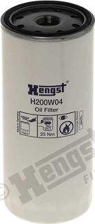 Hengst Filter H200W04 - Масляный фильтр autospares.lv