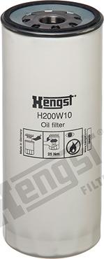 Hengst Filter H200W10 - Масляный фильтр autospares.lv