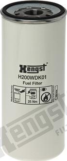 Hengst Filter H200WDK01 - Топливный фильтр autospares.lv
