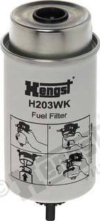 Hengst Filter H203WK - Топливный фильтр autospares.lv
