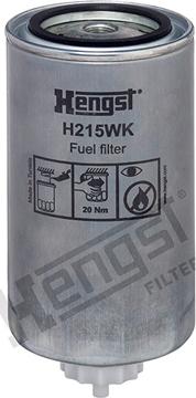 Hengst Filter H215WK - Топливный фильтр autospares.lv