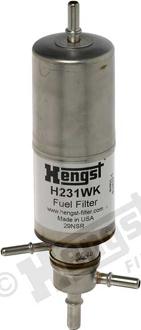 Hengst Filter H231WK - Топливный фильтр autospares.lv